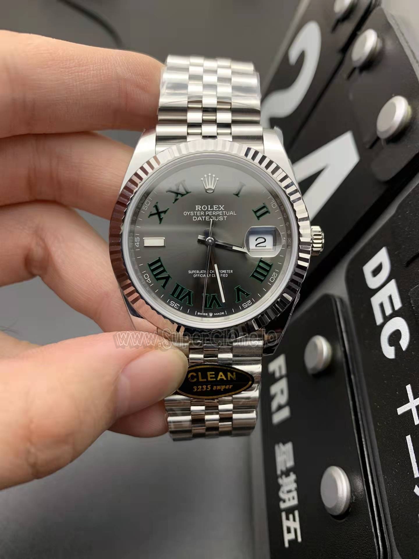 Clean Factory Datejust Wimbledon Dial Analysis