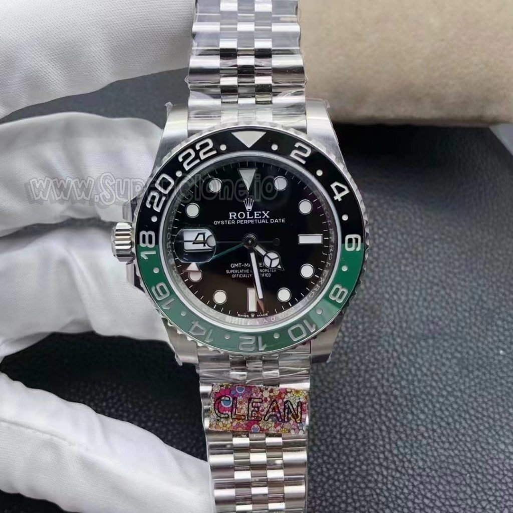 Clean Factory Rolex GMT-Master II Sprite Front Profile