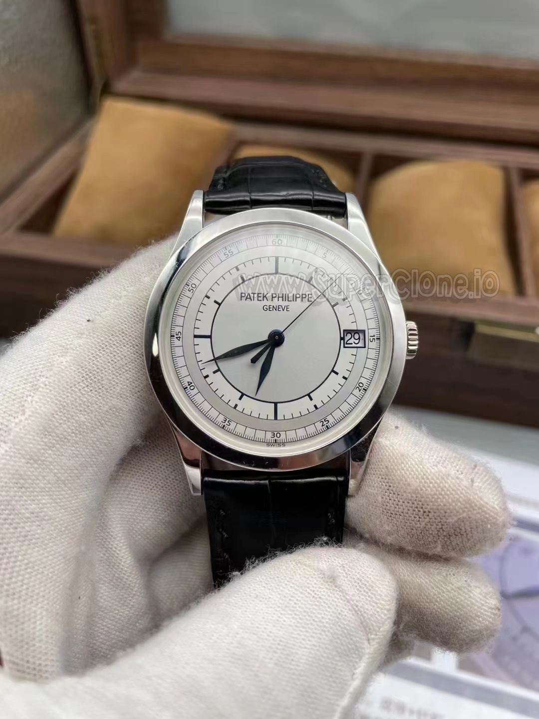Frankenstein 5296G authentic dial close up view
