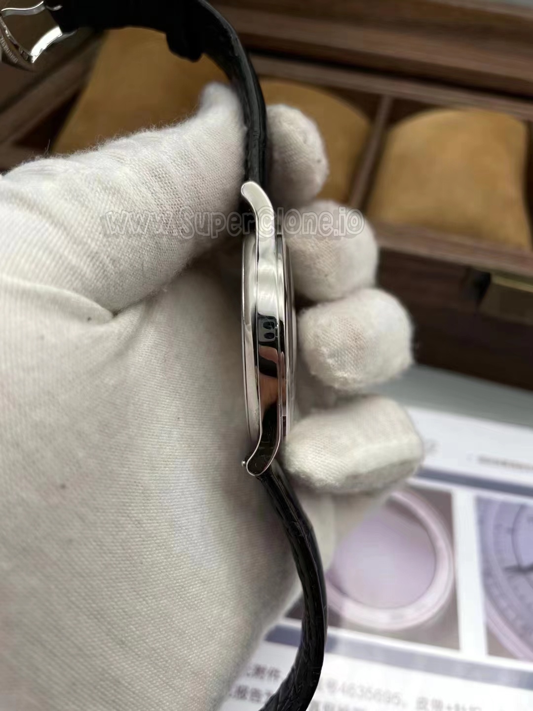 Frankenstein 5296G winding crown detailing