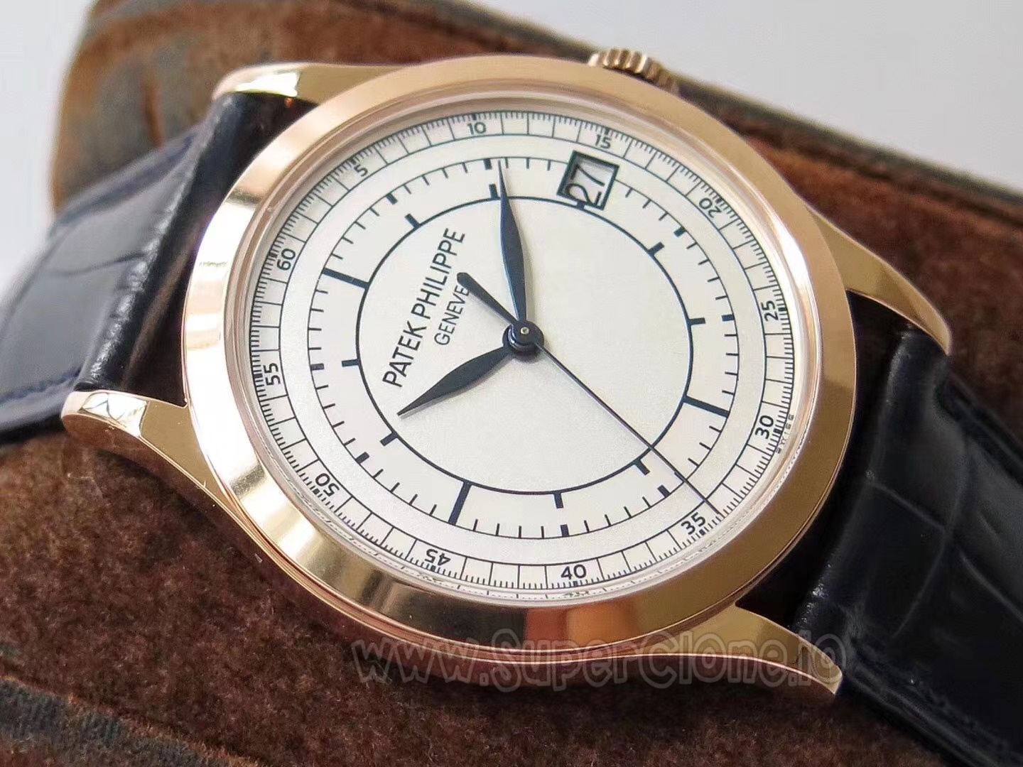 Patek Philippe 5296R detailed sector dial and blued hands
