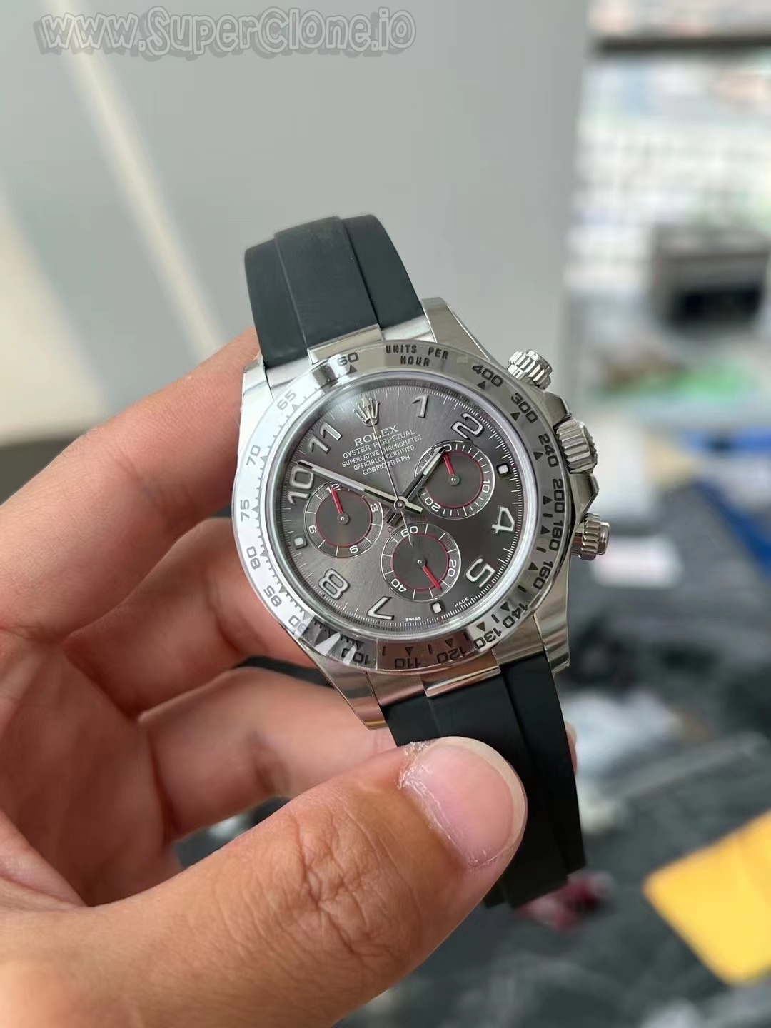Clean Factory Daytona Subdial Hands Close-Up