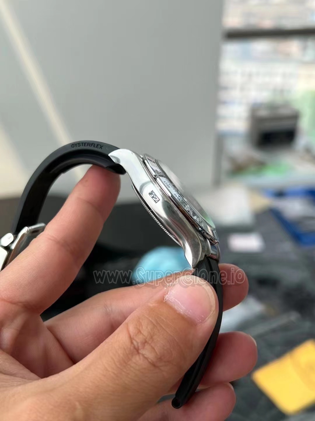 Clean Factory Daytona Micro Engravings Under Lugs