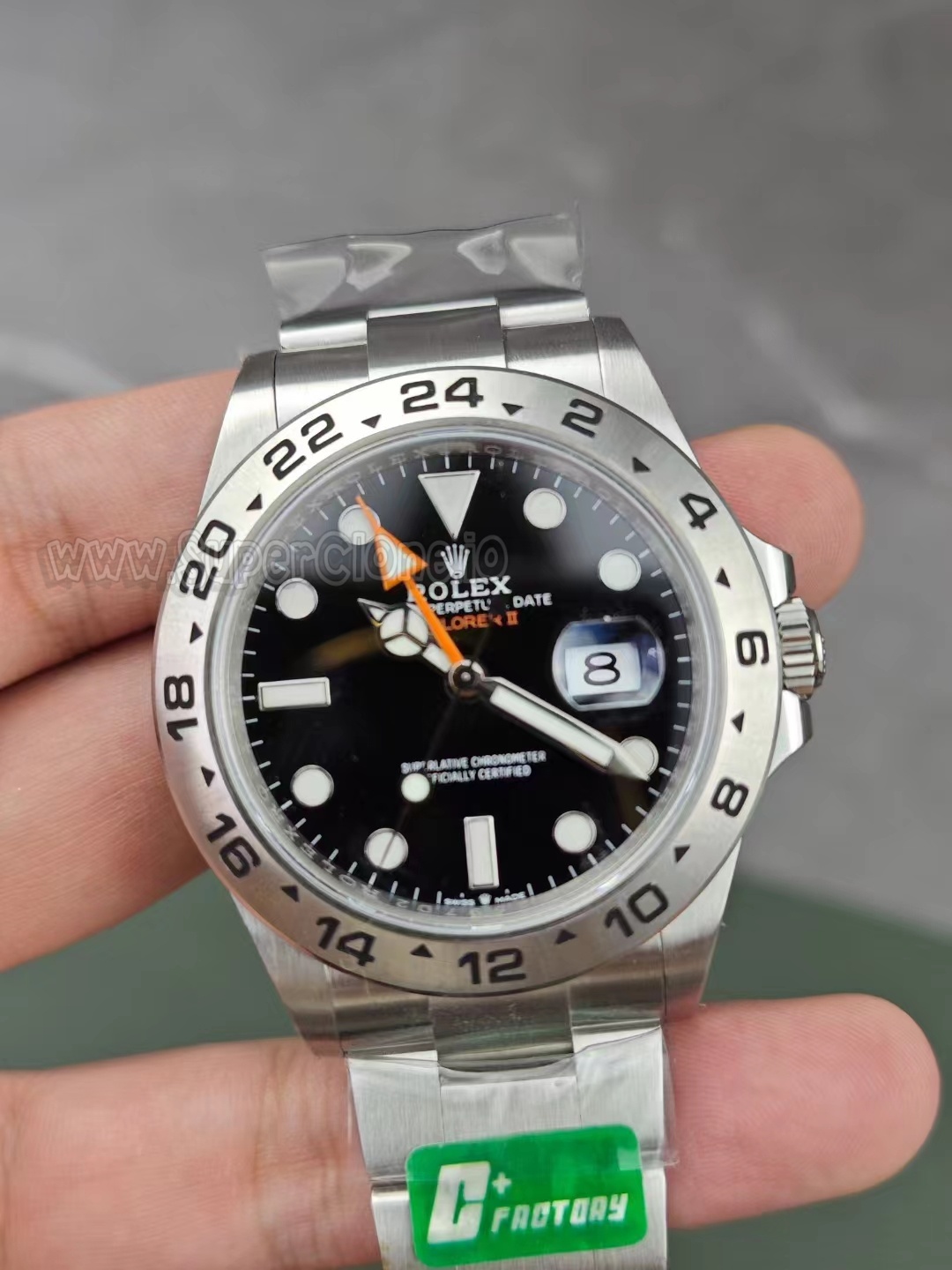 C+ Factory Rolex Explorer II Black Dial Replica Watch