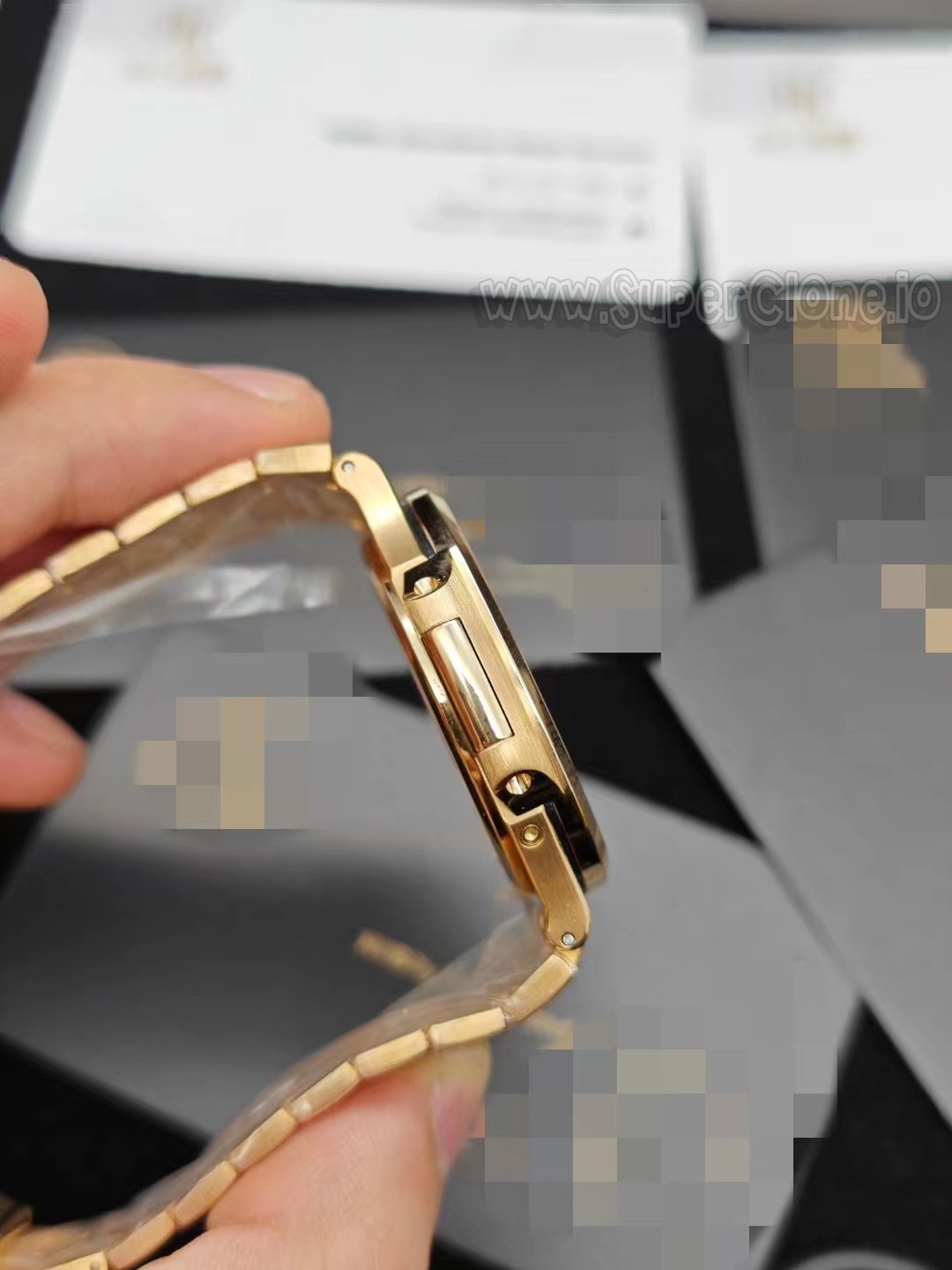 Franken 5712R rose gold side profile view