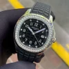 Grade A Replica Patek Philippe Aquanaut 5267/200A Black Diamond Quartz Watch – Ladies' Sport Elegance