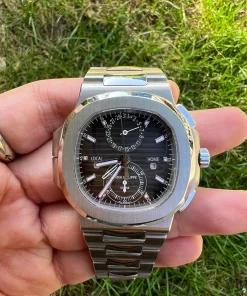 Grade A Patek Philippe Nautilus 5990/1A Gradient Black Dial – Dual Time Chronograph Automatic Watch