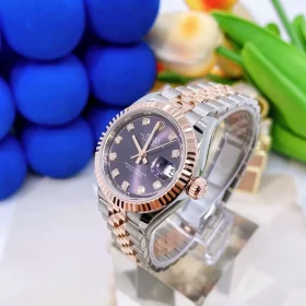 rolex-lady-datejust-28mm-purple-dial-two-tone-everose-gold-steel-automatic-watch-ref-279171-2