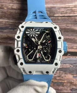 Superclone Richard Mille RM 35-02 Rafael Nadal “White Carbon NTPT” Skeleton Dial – 44mm