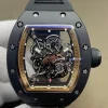 Superclone Richard Mille RM055 Black Ceramic “Panda Skeleton” Bubba Watson