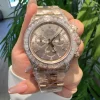 Superclone Rolex Cosmograph Daytona 40mm 126595TBR “Iced Out Rose Gold”
