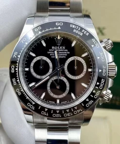 Superclone Rolex Cosmograph Daytona 40mm Black “Panda” Dial 126500LN Oyster