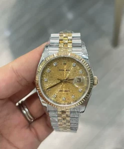 Superclone Rolex Datejust 126233 Gold Motif Dial Jubilee Replica