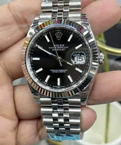 Superclone Rolex Datejust 41mm 126334 “Black Diamond Dial” Jubilee