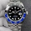 Superclone Rolex GMT-Master II 40mm 126710BLNR “Batman” Jubilee Clean Factory with 3285 Movement
