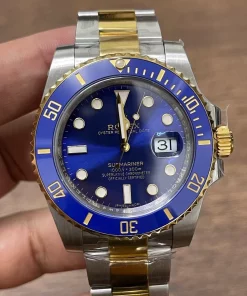 Superclone Rolex Submariner 40mm 116613LB “Bluesy” Two-Tone Blue Clean Factory with 3135 Movement