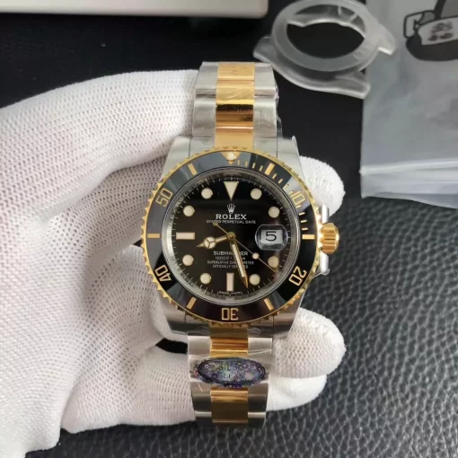 rolex-submariner-date-two-tone-black-clean-factory-v2-40mm-3135-movement-2