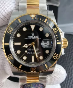 Superclone Rolex Submariner Date 40mm 116613LN “Two-Tone Black” Clean Factory V2 3135 Movement