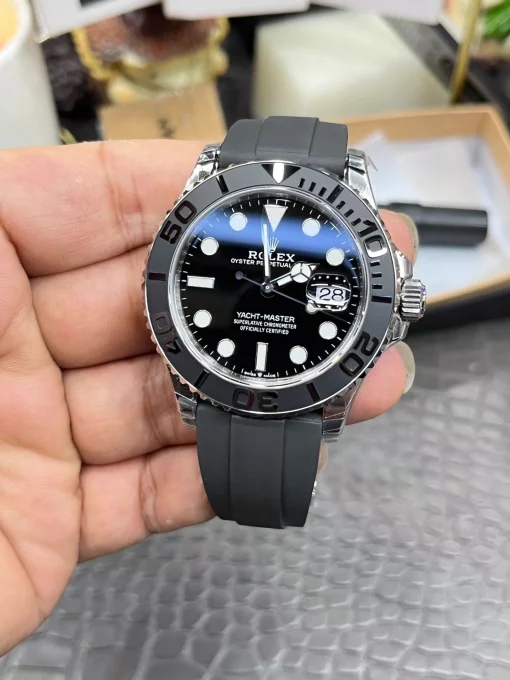 rolex-yacht-master-42mm-clean-factory-replica-white-gold-bezel-with-shanghai-3235-movement-1