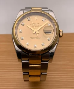 Superclone Rolex Datejust 116203 Gold Dial Oyster Bracelet