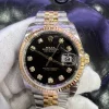 Superclone Rolex Datejust 116233 “Black Diamond Dial” Two-Tone Jubilee