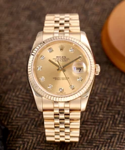 Superclone Rolex Datejust 116238 Champagne Dial Full Gold Jubilee