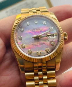 Superclone Rolex Datejust 116238 “Mother-of-Pearl Dial” Full Gold Jubilee