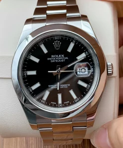 Superclone Rolex Datejust 116300 Black Dial Oyster 41mm