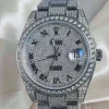 Superclone Rolex Datejust 116300 “Full Diamond Pave” Iced Out 41mm