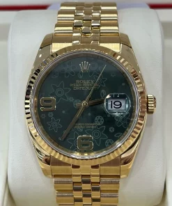Superclone Rolex Datejust M116238-0085 Green Floral Dial