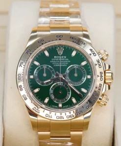Superclone Rolex Daytona 116508 Green Dial Full Yellow Gold Chronograph