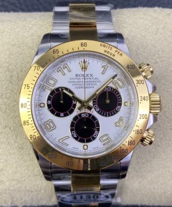 Superclone Rolex Daytona 116523 Two-Tone Gold Panda Dial