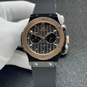 hublot-classic-fusion-chronograph-carbon-dial-rose-gold-bezel-8