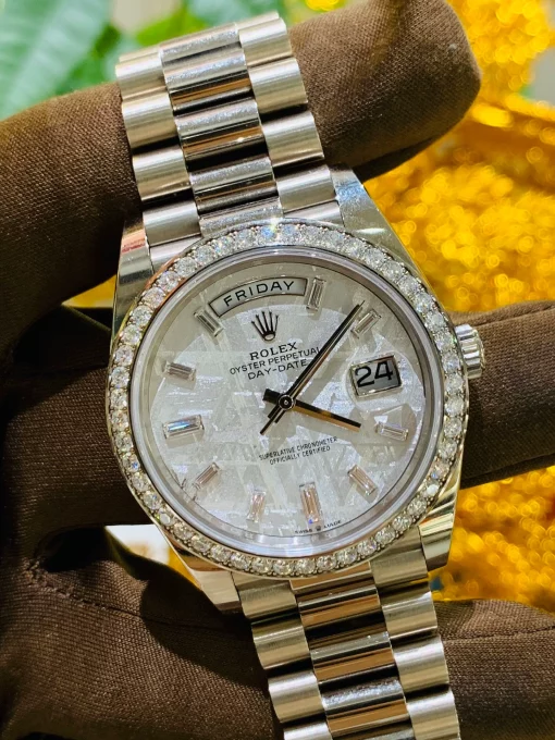 oyster-perpetual-day-date-228349-diamond-bezel-meteorite-dial-1