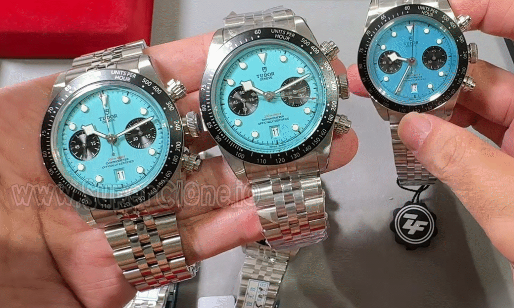 Three way comparison between M+, Genuine, and ZF dials