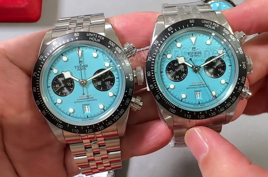 M+ versus Genuine dial color comparison