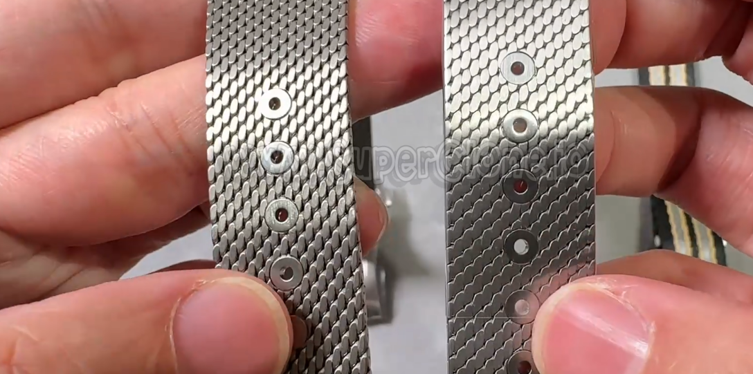 Titanium mesh bracelet flexibility comparison